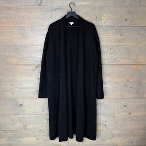 Splendid X Cellajaneblog Long Black Knit Cardigan Coat Women's Medium